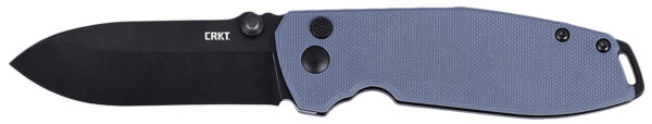 CRKT 2495G SQUID XM 2.95" Folding Plain Black Oxide D2 Steel Blade, Gray G10 Handle — view 1