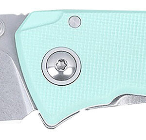 CRKT 2522B Tuna  EDC Compact 2.73" Folding Plain Stonewashed 14C28N Steel Blade, G10/SS Handle