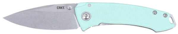 CRKT 2522B Tuna  EDC Compact 2.73" Folding Plain Stonewashed 14C28N Steel Blade, G10/SS Handle — view 1