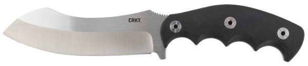 CRKT 2866 Catchall  5.51" Fixed Sheepsfoot Plain Brushed Satin 8Cr13MoV SS Blade/Black GRN w/Rubber Overlay Handle Includes Sheath — view 1