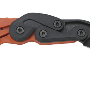 CRKT 4041O Provoke  2.47" Folding Plain Black Stonewashed 4116 Stainless Steel Blade/Orange Grivory Handle Includes Pocket Clip