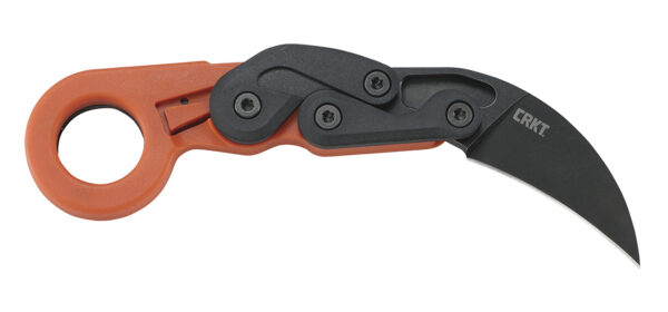 CRKT 4041O Provoke  2.47" Folding Plain Black Stonewashed 4116 Stainless Steel Blade/Orange Grivory Handle Includes Pocket Clip — view 1