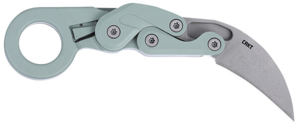 CRKT 4041GR Provoke  2.41" Folding Karambit Plain Satin D2 Steel Blade, Gray Cerakote Aluminum Handle — view 1