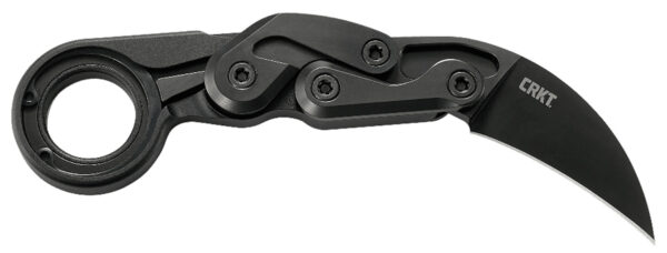 CRKT 4042 Provoke First Responder 2.41" Folding Plain Black TiN D2 Steel Blade/Black Aluminum Handle Includes Sheath — view 1