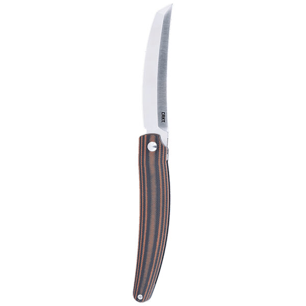 CRKT 5930 Ancestor  EDC 3.60" Folding Tanto Plain Satin D2 Steel Blade, Black/Brown Stripe G10 Handle — view 1
