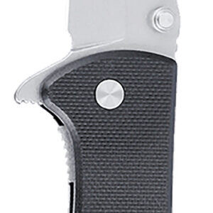 CRKT 6450D2 Drifter  EDC 2.88" Folding Drop Point Plain Stonewashed D2 Steel Blade, Black Textured G10 Handle