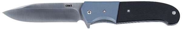 CRKT 6880 Ignitor  3.48" Folding Drop Point Plain Satin 8Cr13MoV SS Blade/ Blue/Black G10 Handle Includes Pocket Clip — view 1