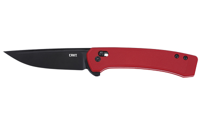 CRKT Q COMPACT 3.05" PLAIN EDGE RED — view 1