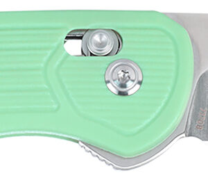 CRKT 7170B SERO  EDC 3.02" Folding Plain TiNi S35VN SS Blade, Aqua Textured GRN Handle