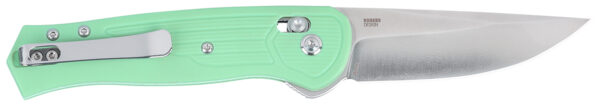CRKT 7170B SERO  EDC 3.02" Folding Plain TiNi S35VN SS Blade, Aqua Textured GRN Handle — view 1