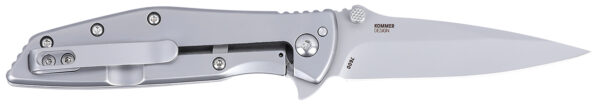 CRKT 7600 SLAG EDC 2.95" Folding Plain Bead Blasted D2 Steel Blade, Stainless Steel Handle — view 1