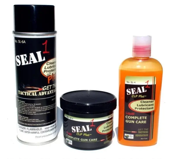 SEAL 1 SKIT-4 TACTICAL GUN CARE KIT CLP LIQUID & PASTE PRE-SAT. CLOTHS  FIBER CLOTH BRUSH &SWABS — view 1