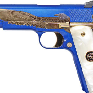 IVER JOHNSON EAGLE MAJESTIC - 1911 45ACP 8RD ENGRAVED GOLD — view 2