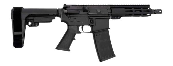 Andro Corp Industries 5568CB ACI-15 CQB 5.56 NATO 30+1 8" Black Nitride Threaded Barrel, Black Anodized Aluminum Receiver w/Picatinny Rail, M-LOK Handguard, Black Polymer SBA3 Pistol Brace, Black A2 G — view 1