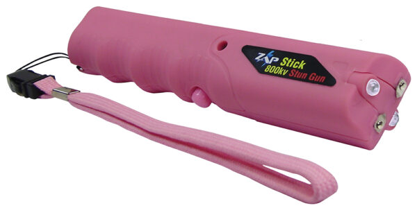 Zap ZAPSTK800FP Zap Stick Stun Gun Range of Contact Pink Plastic — view 1