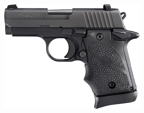 SIG P938 BRG 9MM 3" SAO - SIGLITE (1)7RD RUBBER/BLACK — view 1