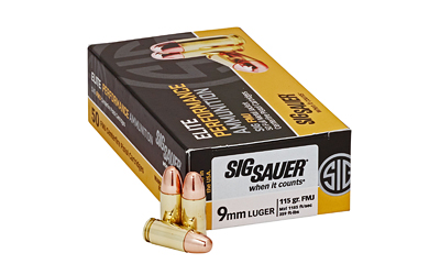 SIG AMMO 9MM 115GR FMJ 50/500 — view 1