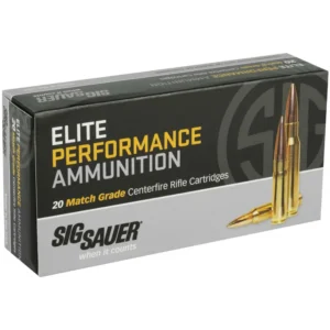 SIG SAUER AMMO 308 WIN 168GR ELITE MATCH GRADE OTM 20RD BOX (10 PER CASE)