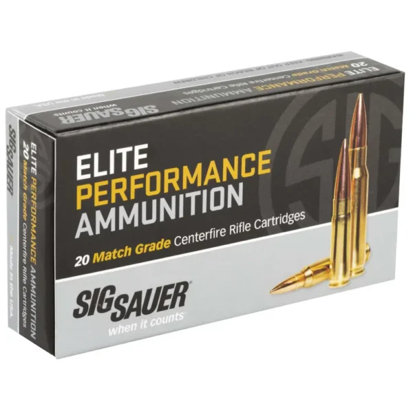 SIG SAUER AMMO 223 REM 77GR ELITE MATCH GRADE OTM BOX/20 — view 1