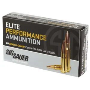 SIG SAUER AMMO 223 REM 77GR ELITE MATCH GRADE OTM BOX/20 — view 2