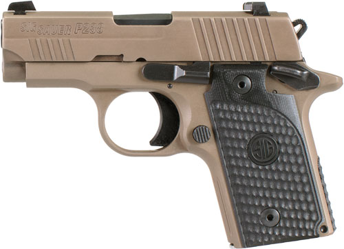 SIG P238 EMPEROR SCORPION 380 - ACP SAO (1)6RD&(1)7RD FDE — view 1