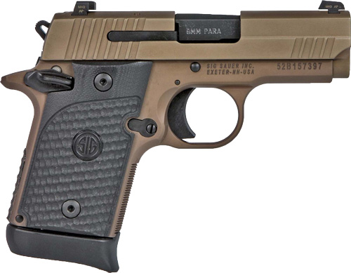 SIG P938 EMPEROR SCORPION 9MM - SAO (1)6RD&(1)7RD SIGLITE FDE — view 1