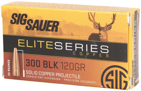 Sig Sauer E3006H120 Elite Copper Hunting  30-06Springfield 150gr Copper Solid 20 Per Box/10 Case — view 1