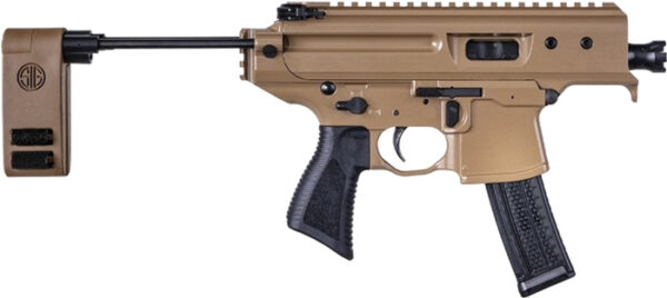 SIG MPX COPPER HEAD 9MM 3.5" - 2-POSITION BRACE (1)20RD TAN — view 1