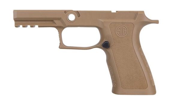 Sig Sauer GRIPMODXCA943SMCOY P320 Grip Module X-Series Carry (Small Size Module), 9mm Luger/40 S&W/357 Sig, Coyote Polymer, Fits Sig P320 (3.90" & 4.70") — view 1