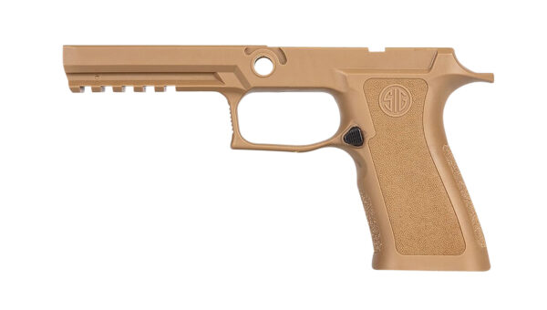 Sig Sauer GRIPMODXF943MCOY P320 Grip Module X-Series (Medium Size Module), 9mm Luger/40 S&W/357 Sig, Coyote Polymer, Fits Full Size Sig P320 (4.70") — view 1