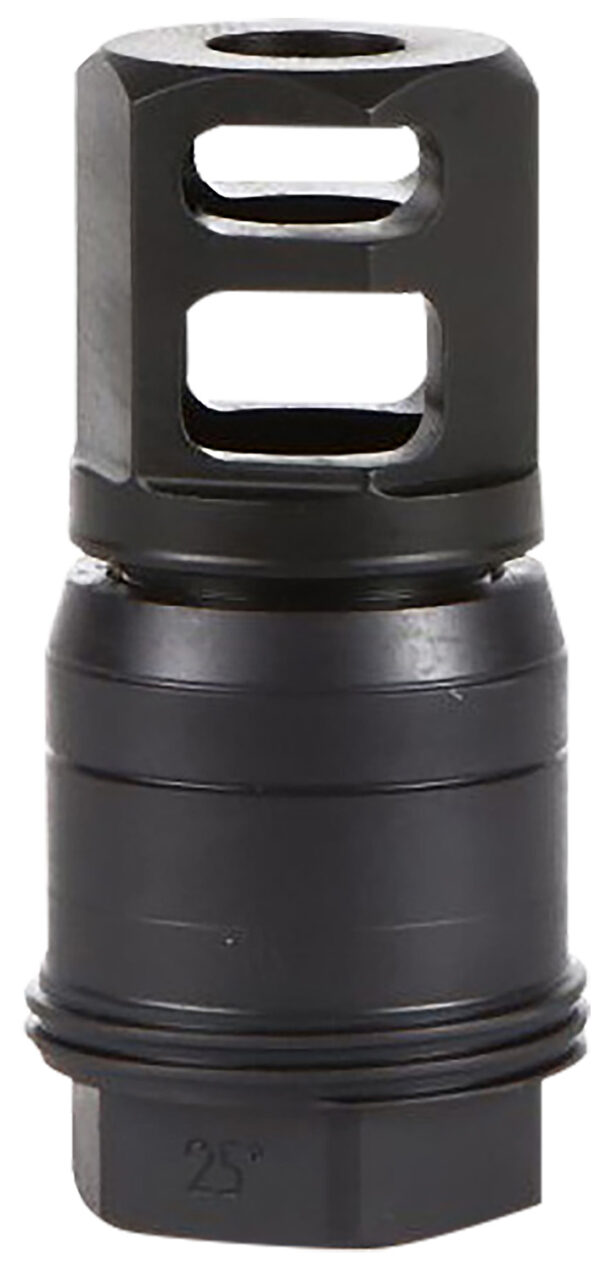 Sig Sauer SL55612X2825DEGM Clutch-Lok QD Muzzle Brake Black Stainless Steel with 1/2" 28 tpi Threads for 5.56mm 25 Degree Taper — view 1