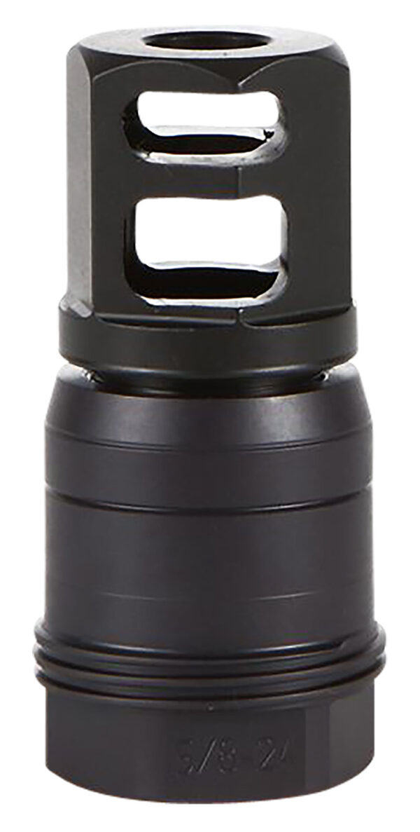 Sig Sauer SL76258X2490DEGM Clutch-Lok QD Muzzle Brake Black Stainless Steel with 5/8" 24 tpi Threads for 7.62mm 90 Degree Taper — view 1