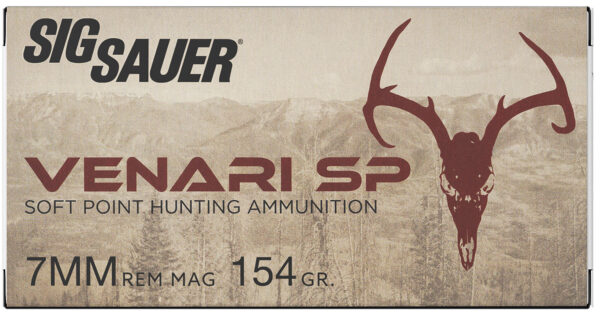 Sig Sauer V7MMSP15420 Venari  7mmRemMag 154gr Soft Point 20 Per Box/10 Case — view 1