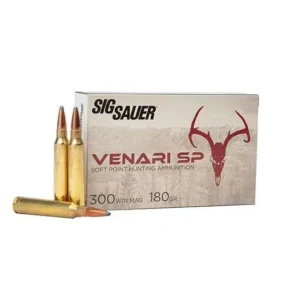SIG SAUER VENARI 300 WIN MAG 180GR SOFT POINT 20RD BOX (10 PER CASE)