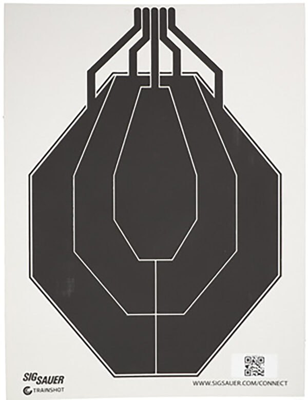 Sig Sauer SCT354 T300 Replacement Target IPSC Hanging Black/White — view 1