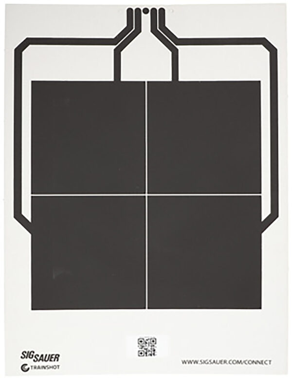 Sig Sauer SCT356 T300 Replacement Target 4 Square Hanging Black/White — view 1