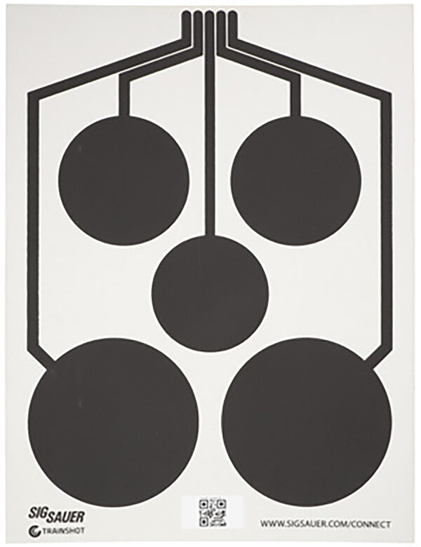 Sig Sauer SCT357 T300 Replacement Target Multi Zone Hanging Black/White — view 1