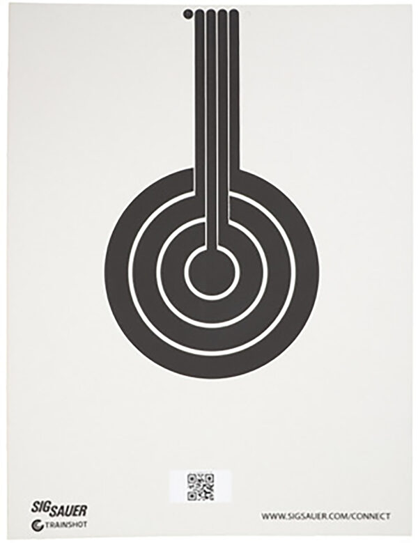 Sig Sauer SCT350 T300 Replacement Target Bullseye Hanging Black/White — view 1