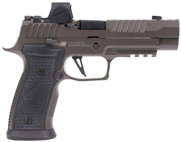 Sig Sauer 320AXGF9LEGIONRXX P320 AXG Legion w/Romeo-X Full Size 9mm Luger 10+1/21+1 3.90" Legion Gray Cerakote Optic Ready/Ported/Serrated Slide, Legion Gray Cerakote Polymer Frame w/Beavertail & Pica — view 1