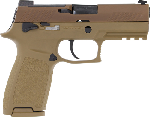 SIG P320 M18 9MM 3.9" NITE SGT - OR (3)10RD COYOTE CA COMPLIANT — view 1