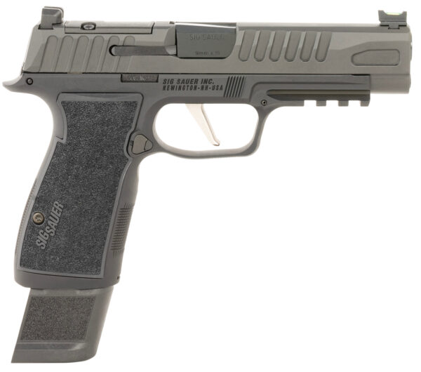 Sig Sauer 365AXGF9BFO P365 Fuse Compact Frame 9mm Luger 17+1 4.30" Black Carbon Steel Barrel, Black Nitron Optic Ready/Serrated Stainless Steel & Frame w/Beavertail & Picatinny Rail, Black AXG Grip — view 1