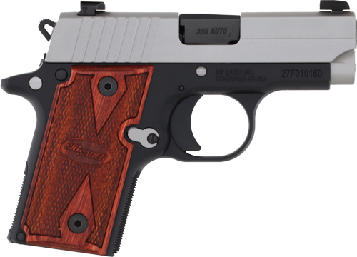 SIG P238 380ACP 2.7" SAO - XRAY-3 6/7RD TWO-TONE/ROSEWOOD — view 1