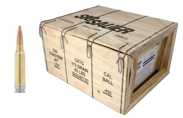 SIG SAUER AMMO 6.8X51 HYBRID BALL 920RD — view 1