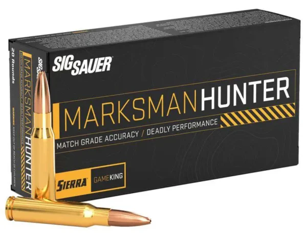 SIG SAUER MARKSMAN HUNTER AMO 308 WIN 165GR SIERRA GAMEKING 20RD (10 BOX CASE) — view 1