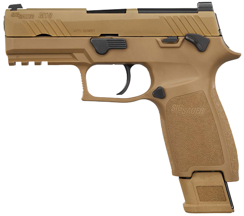 SIG M18 COMMERCIAL 9MM 3.9" - SIGLITE (1)17&(2)21RD COYOTE — view 1