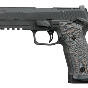 Sig Sauer 226X59XTMSAO P226 XFive Extreme Full Size 9mm Luger 10+1 5" Bull Barrel, Black Nitron Stainless Steel Optic Ready/Serrated Slide & Frame w/Beavertail & Picatinny Rail, Custom Hogue G10 Piran