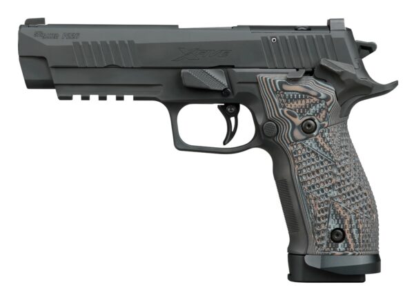 Sig Sauer 226X59XTMSAO P226 XFive Extreme Full Size 9mm Luger 10+1 5" Bull Barrel, Black Nitron Stainless Steel Optic Ready/Serrated Slide & Frame w/Beavertail & Picatinny Rail, Custom Hogue G10 Piran — view 1