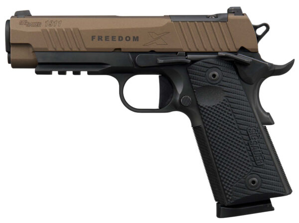 SIG 1911 45ACP 4.2 FRDM X-SERIES BRONZE/BLK OR — view 1