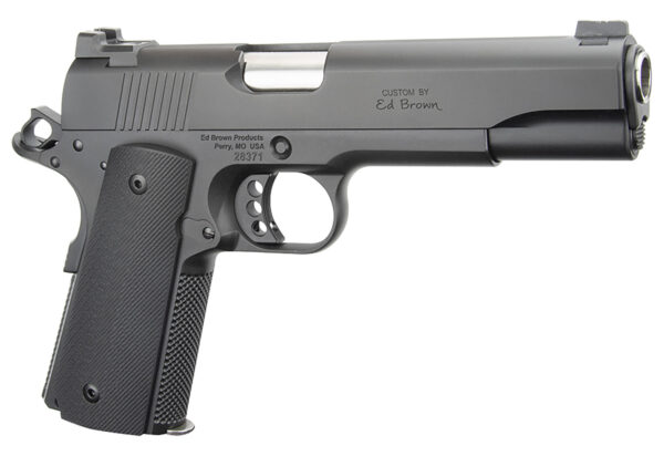 Ed Brown SF18G4 Special Forces Gen4 45 ACP 7+1 5" Stainless Steel Barrel, Stealth Gray Serrated Carbon Steel Slide, Stealth Gray Stainless Steel Frame w/Beavertail, Black VZ Grip, Right Hand — view 1