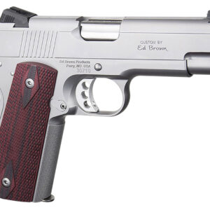 Ed Brown EC18SS45 1911 Executive Commander 45 ACP 7+1 4.25" Stainless Steel Barrel, Serrated Slide & Frame, Right Hand